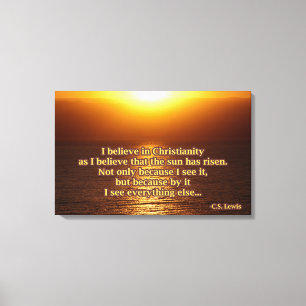 C.S. Lewis Christianity Quote Canvas Print
