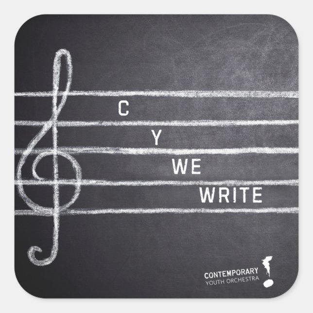 C Y We Write Sticker (Front)