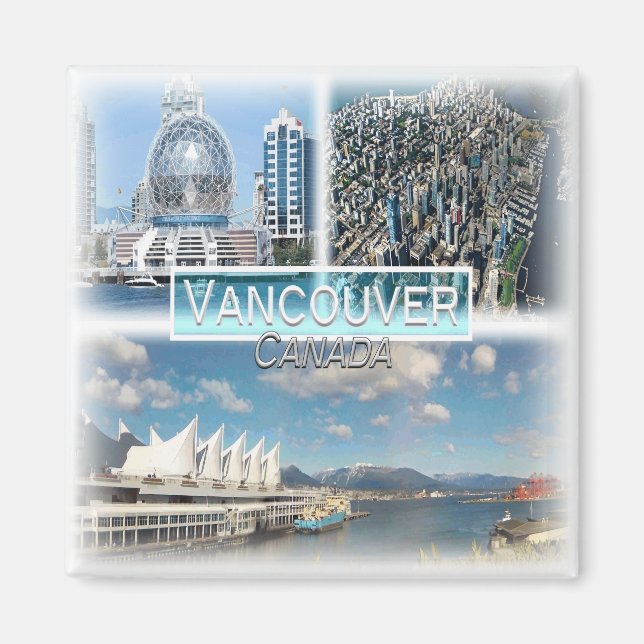 CA0031 America, Canada, Vancouver, Fridge  Magnet (Front)