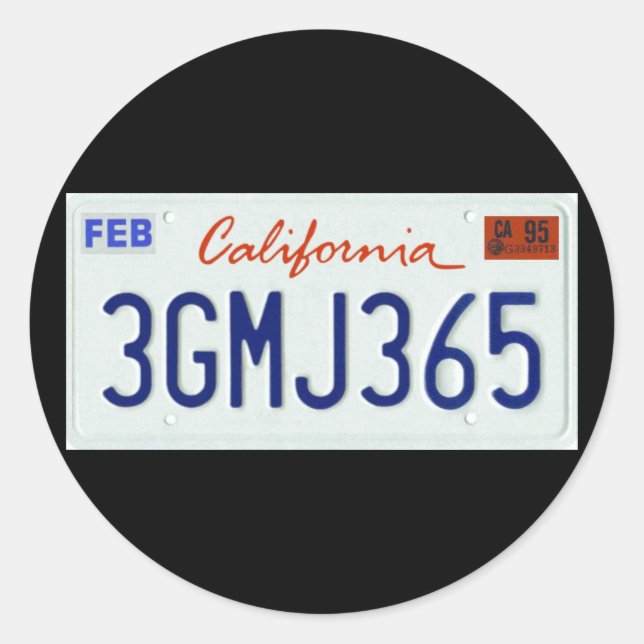 CA95 CLASSIC ROUND STICKER (Front)