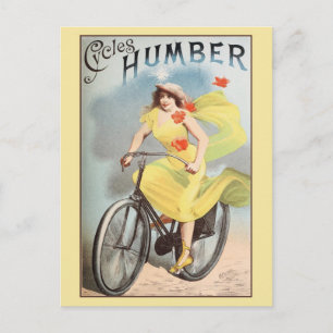 ca 1890 Vintage Cycles Bicyles Ad Humber Postcard