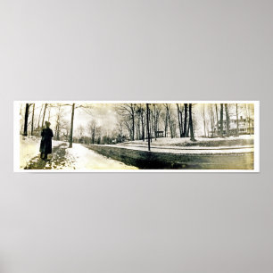 Ca. 1900 Highland Short Hills NJ Panorama Poster