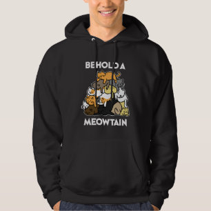 Ca Behold A Meowtain Cat Mountain Hoodie