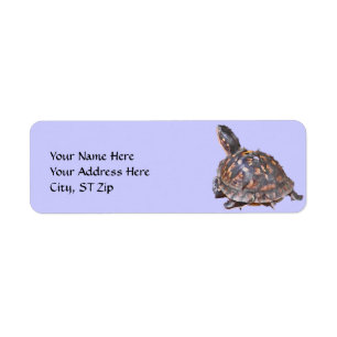 CA- Box Turtle Address Label..
