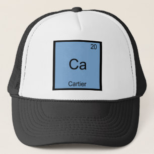 Ca - Cartier Funny Chemistry Element Symbol Tee Trucker Hat