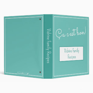 Ça c'est bon Recipe Binder
