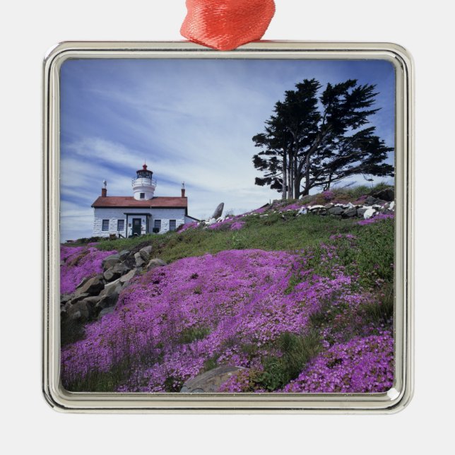 CA, Crescent City, Battery Point lighthouse with Metal Ornament (Front)
