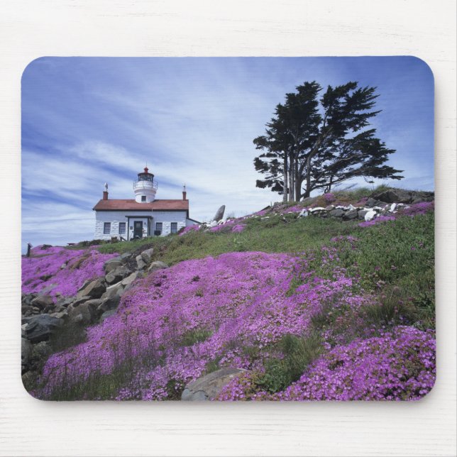 CA, Crescent City, Battery Point lighthouse with Mouse Pad (Front)