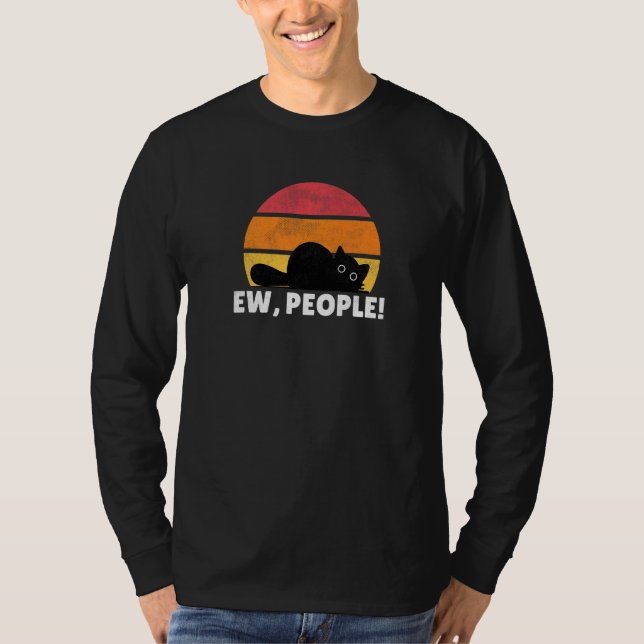 Ca Ew People Cat Vintage T-Shirt (Front)