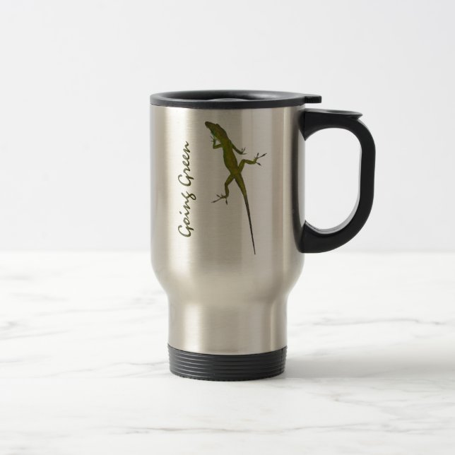 CA- Going Green Artsy Lizard Travel Mug (Right)