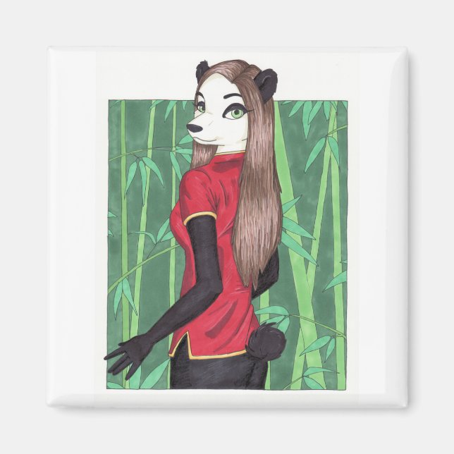 Ca Linh Panda Magnet (Front)