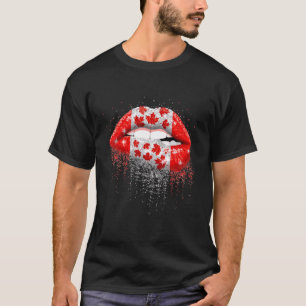 Ca Lip Canada Day Canadian Flag Men Women T-Shirt