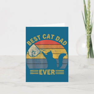 Ca Men Cat Dad Ever Funny Cat Lover Gift Card