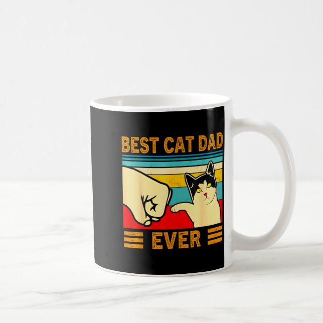 Ca Men Cat Dad Ever Funny Cat Lover Gift  Coffee Mug (Right)