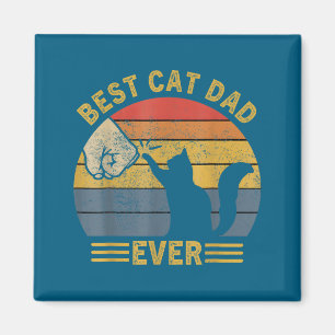 Ca Men Cat Dad Ever Funny Cat Lover Gift  Magnet