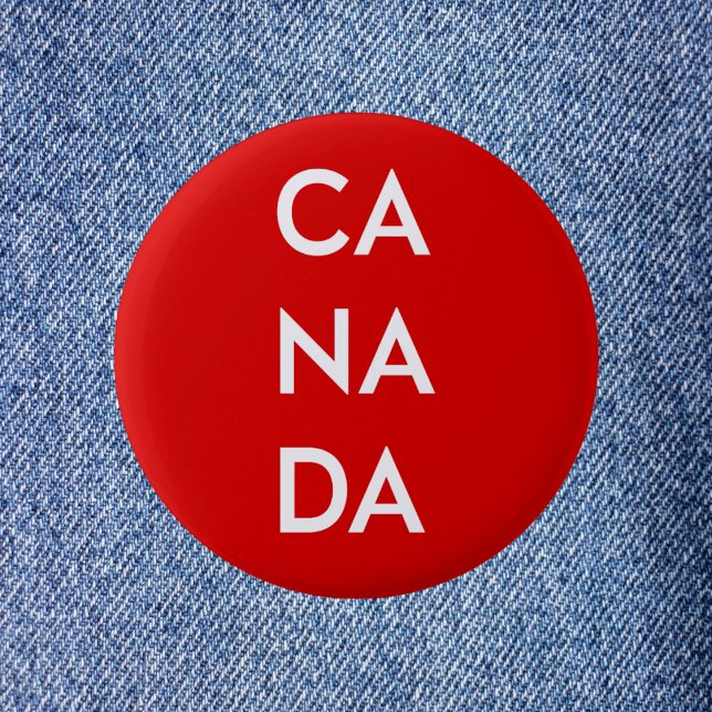 Ca Na Da Canada Dark Monotone 2 Inch Round Button (Creator Uploaded)