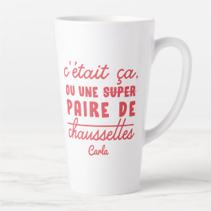Ça ou une paire de chaussettes latte mug