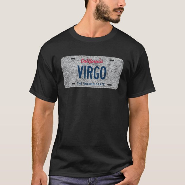CA State Vanity License Plate VIRGO T-Shirt (Front)