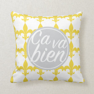 "Ca va bien" pillow