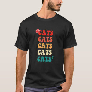 Ca Vintage Cute Cat Teen Girls Women Men Cat T-Shirt