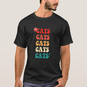 Ca Vintage Cute Cat Teen Girls Women Men Cat T-Shirt