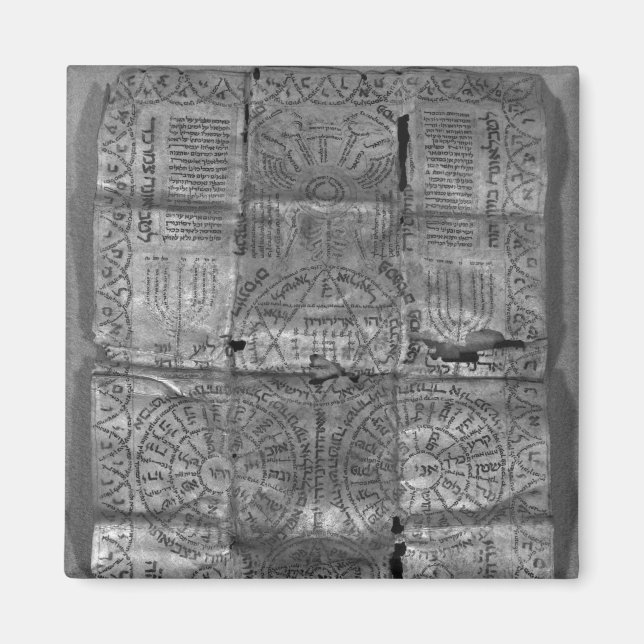 Cabalistic amulet magnet (Front)