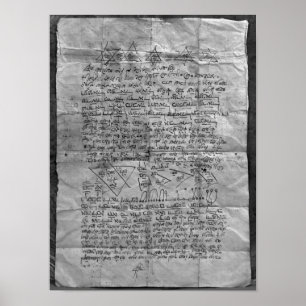 Cabalistic amulet poster