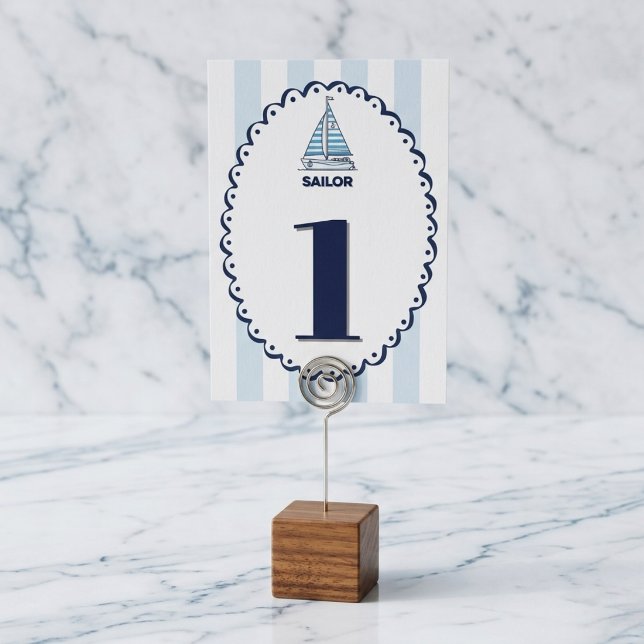 Cabana Sails Customizable Table Numbers (Smooth sailing for seating arrangements.)