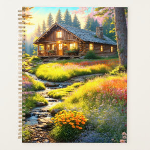 Cabane de forêt de montagne Art