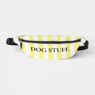 Cabane jaune et blanc Stripe Chien Maman Chien Stu