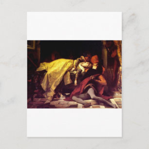 Cabanel Alexandre The Death of Francesca de Rimini Postcard