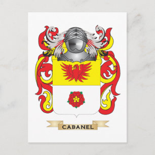Cabanel Coat of Arms (Family Crest) Postcard