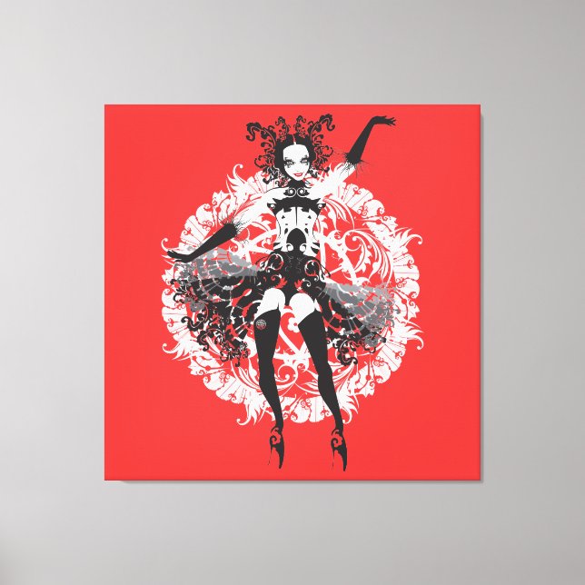 Cabaret  Girl Wrapped Canvas (Front)
