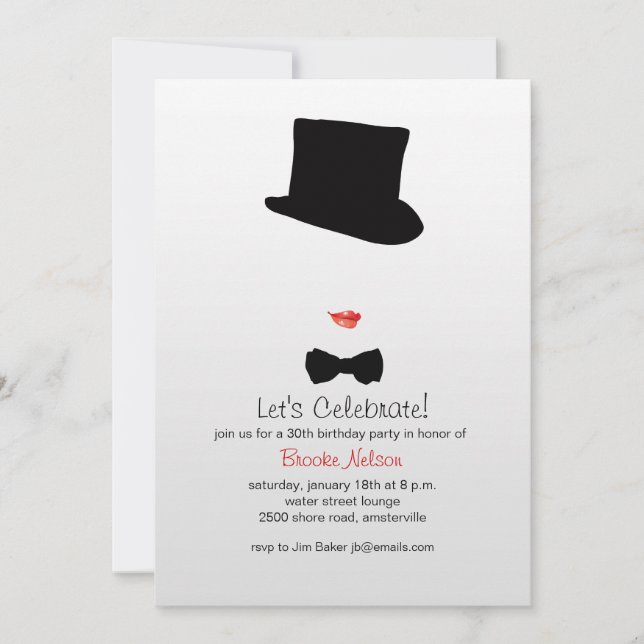 Cabaret Invitation (Front)