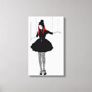 cabaret marionette canvas print