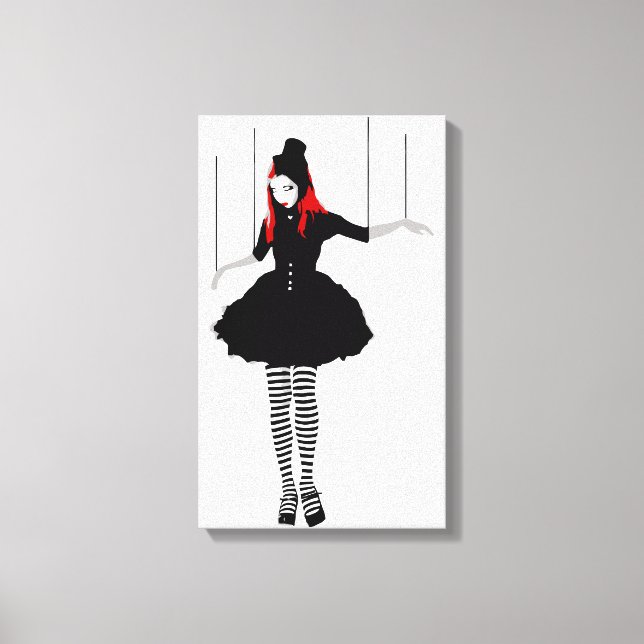 cabaret marionette canvas print (Front)