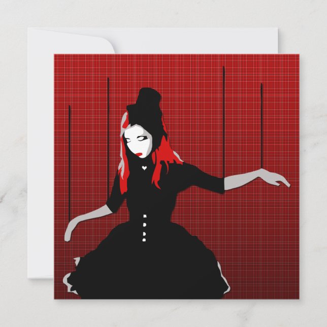 cabaret marionette invitation (Front)