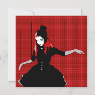 cabaret marionette invitation