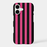 Cabaret Red Fuchsia And Vertical Black Stripes S4