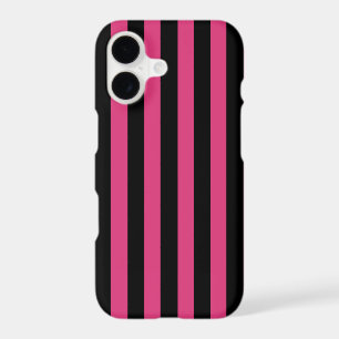 Cabaret Red Fuchsia And Vertical Black Stripes S4