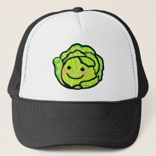 cabbage art trucker hat