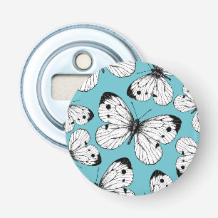 Cabbage butterfly pattern bottle opener