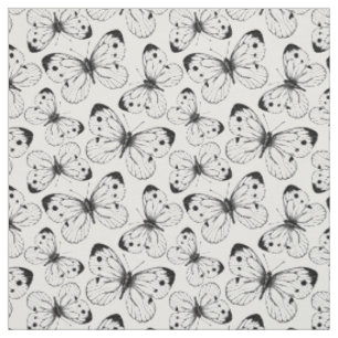 Cabbage butterfly pattern fabric