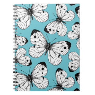 Cabbage butterfly pattern notebook