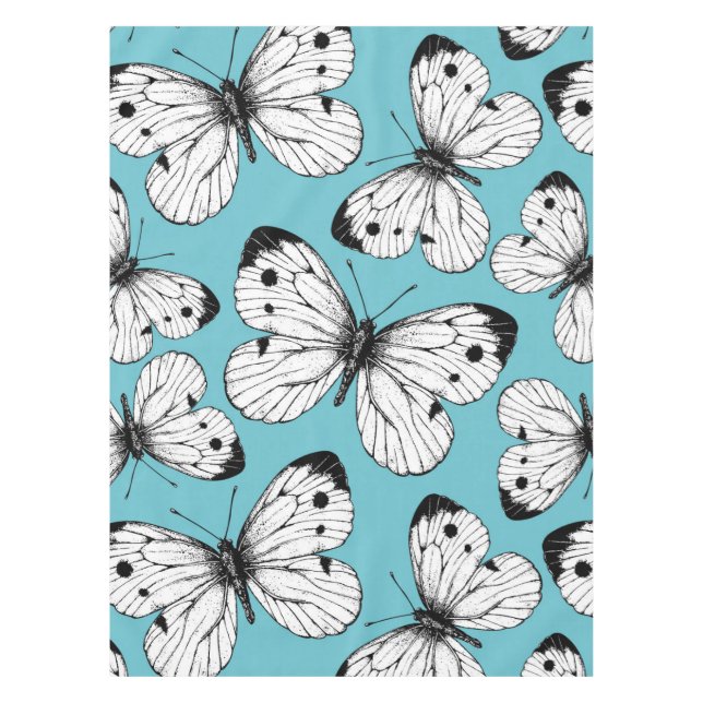 Cabbage butterfly pattern tablecloth (Front)