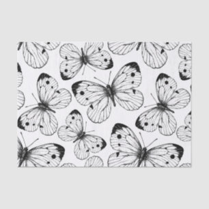Cabbage butterfly pattern tissue paper