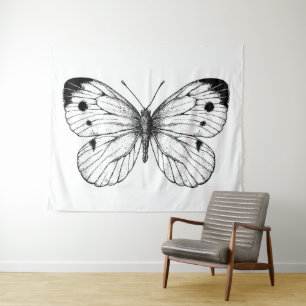 Cabbage butterfly tapestry