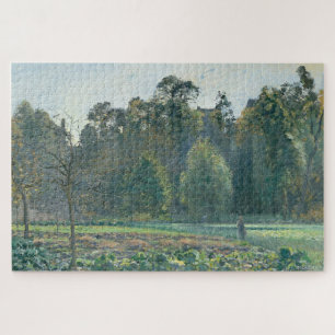 Cabbage Field, Pontoise (1873) by Camille Pissarro Jigsaw Puzzle