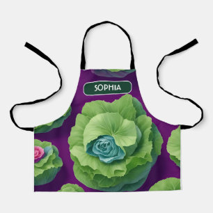 Cabbage Floral Colourful Personalized Pattern Apron