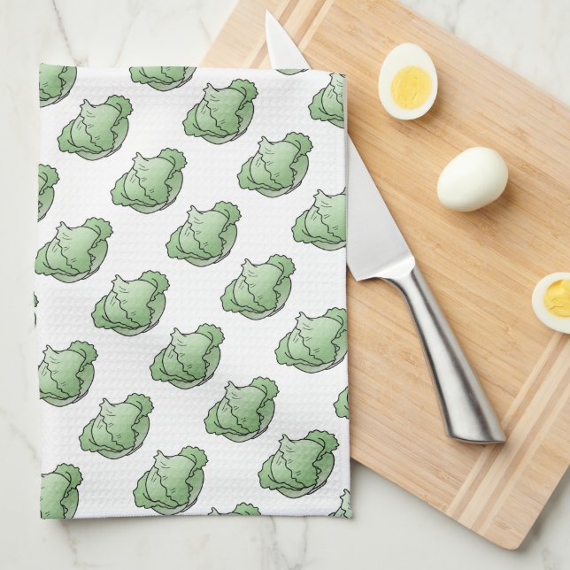 Cabbage Kitchen Towel (Quarter Fold)